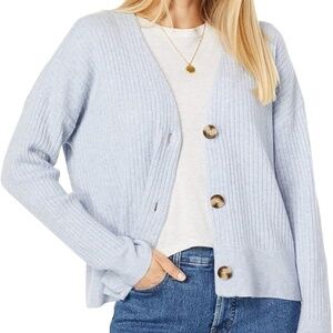 Madewell- Cameron Ribbed Cardigan Sweater in Coziest Yarn